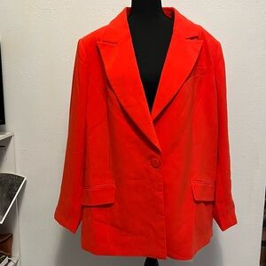 Sergio Hudson for Target Red Longline Blazer NWT| Power Blazer Dopamine Dressing